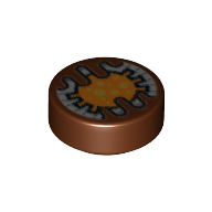 Visuel indicatif Rebrickable de Tuile ronde 1 x 1 avec motif imprimé œil électronique (Tile Round 1 x 1 with Electronic Eye Print)