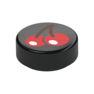 Visuel indicatif Rebrickable de Tuile ronde 1 x 1 avec motif imprimé Cerises (Tile Round 1 x 1 with Cherries Print)