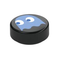 Visuel indicatif Rebrickable de Tuile ronde 1 x 1 avec motif imprimé fantôme bleu moyen (Tile Round 1 x 1 with Medium Blue Ghost Print)