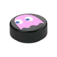 Visuel indicatif Rebrickable de Tuile ronde 1 x 1 avec motif imprimé fantôme rose vif (Tile Round 1 x 1 with Bright Pink Ghost Print)