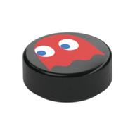 Visuel indicatif Rebrickable de Tuile ronde 1 x 1 avec motif imprimé fantôme rouge (Tile Round 1 x 1 with Red Ghost Print)