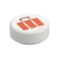 Visuel indicatif Rebrickable de Tuile ronde 1 x 1 avec motif de valise orange rougeâtre (Tile Round 1 x 1 with Reddish Orange Suitcase Print)