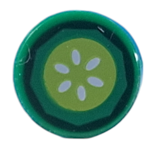 Visuel indicatif Rebrickable de Tuile ronde 1 x 1 avec motif en tranches de concombre (Tile Round 1 x 1 with Cucumber Slice Print)