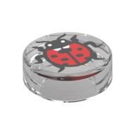 Visuel indicatif Rebrickable de Tuile ronde 1 x 1 avec motif imprimé coccinelle (Tile Round 1 x 1 with Ladybug Print)