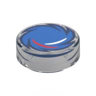 Visuel indicatif Rebrickable de Tuile ronde 1 x 1 avec scie circulaire bleue / sonique le motif imprimé hérisson (Tile Round 1 x 1 with Blue Circle Saw / Sonic the Hedgehog Print)