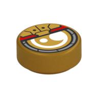 Visuel indicatif Rebrickable de Tuile ronde 1 x 1 avec motif imprimé Yeux Blancs Blindés (Tile Round 1 x 1 with Armored White Eye Print)