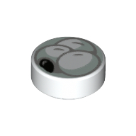 Visuel indicatif Rebrickable de Tuile ronde 1 x 1 avec motif imprimé Tangyuan (Tile Round 1 x 1 with Tangyuan Print)