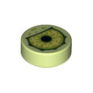 Visuel indicatif Rebrickable de Tuile ronde 1 x 1 avec motif imprimé œil de monstre (Tile Round 1 x 1 with Monster Eye Print)