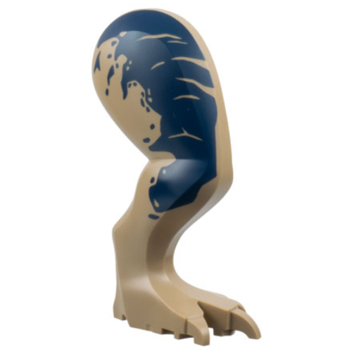 Visuel indicatif Rebrickable de Partie du corps animal, Dinosaure, Tyrannosaurus Rex Leg, Droite avec motif imprimé Taches bleu foncé (Animal Body Part, Dinosaur, Tyrannosaurus Rex Leg, Right with Dark Blue Spots Print)