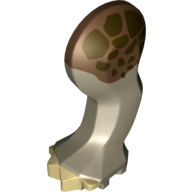 Visuel indicatif Rebrickable de Partie du corps animal, dinosaure, tricératops jambe, gauche, avant, avec connecteur, ongles beige et motif imprimé brun rougeâtre et brun foncé (Animal Body Part, Dinosaur, Triceratops Leg, Left, Front, with Pin, Tan Nails and Reddish Brown and Dark Brown Print)