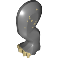 Visuel indicatif Rebrickable de Partie du corps animal, dinosaure, tricératops jambe, gauche, arrière / arrière, avec connecteur, ongles beige et motif imprimé (Animal Body Part, Dinosaur, Triceratops Leg, Left, Rear / Hind, with Pin, Tan Nails and Print)