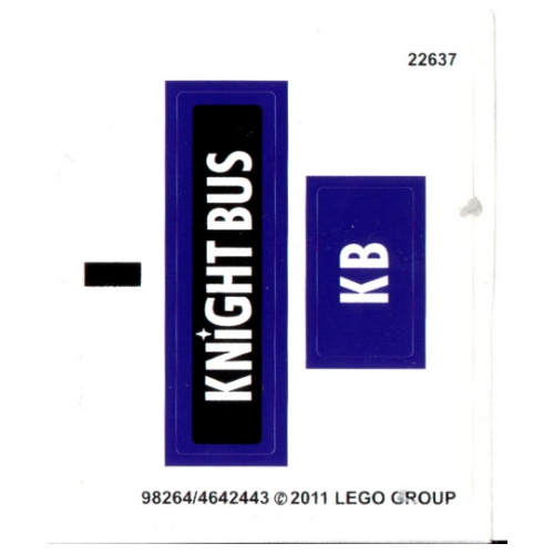 Visuel indicatif Rebrickable de Feuille d’autocollants pour le set 4866-1 (Sticker Sheet for Set 4866-1)