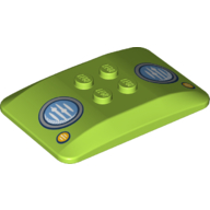 Visuel indicatif Rebrickable de Brique courbée 6 x 4 x 2/3 Quad courbé avec motif imprimé 2 x 2 tenons et Phares (Brick Curved 6 x 4 x 2/3 Quad Curved with 2 x 2 Studs and Headlights Print)