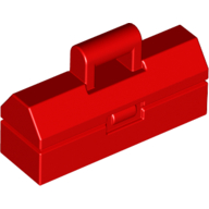 Visuel indicatif Rebrickable de Boîte à outils avec logo d'espace classique imprimé (Toolbox with Classic Space Logo Print)