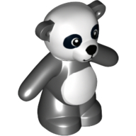 Visuel indicatif Rebrickable de Animal, ours / nounours, bras vers le bas avec motif imprimé panda (Animal, Bear / Teddy, Arms Down with Panda Print)