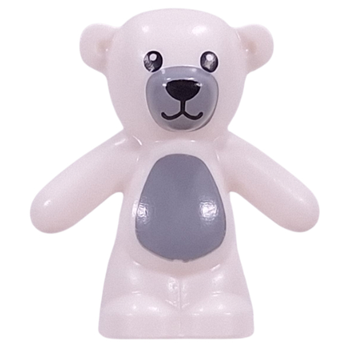 Visuel indicatif Rebrickable de Animal, ours / nounours, bras bas avec museau gris bleuté clair, motif imprimé poitrine (Animal, Bear / Teddy, Arms Down with Light Bluish Grey Snout, Chest Print)