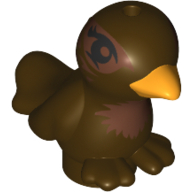 Visuel indicatif Rebrickable de Animal, oiseau, deux pieds avec bec jaune et motif imprimé poitrine de cuivre (Animal, Bird, Two Feet with Yellow Beak and Copper Chest Print)