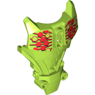 Visuel indicatif Rebrickable de Grande couverture de torse de figurine, armure avec motif imprimé hexagones rouges (Breez) (Large Figure Torso Cover, Armor with Red Hexagons Print (Breez))