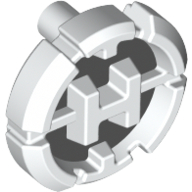 Visuel indicatif Rebrickable de Badge de poitrine de grande figurine avec le logo de l'usine de héros 'H' sur le motif de fond gris bleuâtre clair (Large Figure Chest Badge with 'H' Hero Factory Logo on Light Bluish Gray Background Pattern)