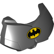 Visuel indicatif Rebrickable de Couverture de poitrine grande figurine, petite armure avec Batman logo motif imprimé (Large Figure Chest Cover, Armour Small with Batman Logo Print)