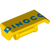 Spoiler 2 x 4 avec poignée avec motif imprimé Dinoco (Spoiler 2 x 4 with Handle with Dinoco Print)