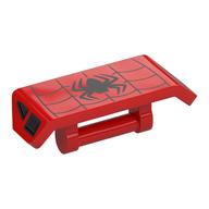 Visuel indicatif Rebrickable de Spoiler 2 x 4 avec logo Spider-Man, toiles imprimées (Spoiler 2 x 4 with Spider-Man Logo, Webs Print)