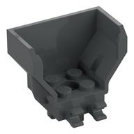 Visuel indicatif Rebrickable de Cockpit 4 x 2 x 3 avec trou pour connecteur, et 2 attaches (Cockpit 4 x 2 x 3 with Pin Hole, and 2 Clips)