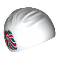Chapeau / maillot de bain avec logo de l'équipe gb imprimé (Hat / Swimming Cap with Team GB Logo Print)