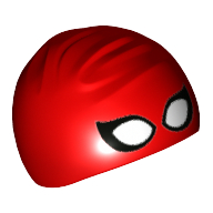 Visuel indicatif Rebrickable de Chapeau / Casquette de natation avec yeux blancs Spider-Man (Hat / Swimming Cap with White Spider-Man Eyes)