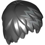 Cheveux stratifiés avec des stries en zigzag argent imprimé (Hair Layered with Silver Zigzag Streaks Print)