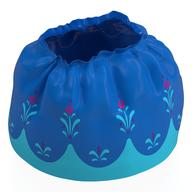 Visuel indicatif Rebrickable de Jupe Duplo avec Jupe supérieure en couches bleues et motif imprimé de fleurs azur et magenta moyennes (Duplo Skirt with Blue Layered Top Skirt and Medium Azure and Magenta Flowers Print)