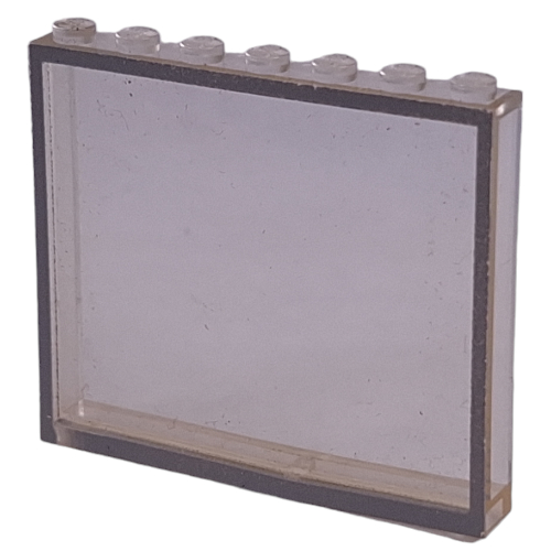 Visuel indicatif Rebrickable de Modulex Fenêtre 1 x 7 x 6 avec motif imprimé bord gris (Modulex Window 1 x 7 x 6 with Gray Border Print)