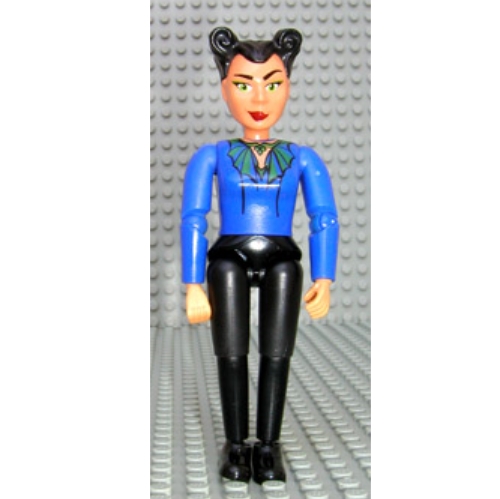 Belville figurine Coudes articulés, Femme, Cheveux noirs, Haut violet (Reine) (Belville Figure Articulated Elbows, Female, Black Hair, Purple Top (Queen))