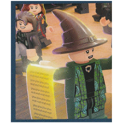 Visuel indicatif Rebrickable de Carte à collectionner, Harry Potter, Autocollant - Professeur Minerva McGonagall (Trading Card, Harry Potter, Sticker - Professor Minerva McGonagall)