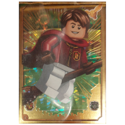 Visuel indicatif Rebrickable de Carte à collectionner, Harry Potter, carte d'or - bois d'olivier (Trading Card, Harry Potter, Gold Card - Oliver Wood)