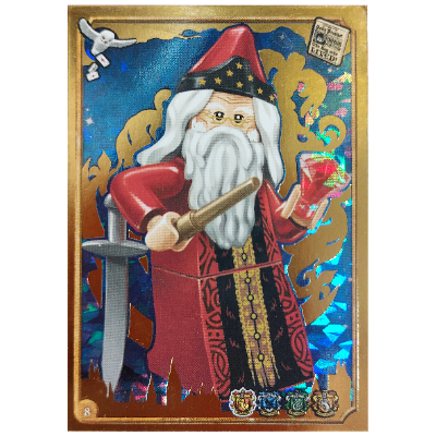 Visuel indicatif Rebrickable de Carte à collectionner, Harry Potter, Carte d'or - Albus Dumbledore (Trading Card, Harry Potter, Gold Card - Albus Dumbledore)