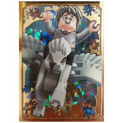 Visuel indicatif Rebrickable de Carte à collectionner, Harry Potter, Carte d'or - Harry Potter et Buckbeak (Trading Card, Harry Potter, Gold Card - Harry Potter and Buckbeak)