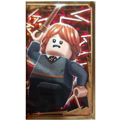 Visuel indicatif Rebrickable de Carte à collectionner, Harry Potter, Carte d'or - Ron Weasley (Trading Card, Harry Potter, Gold Card - Ron Weasley)