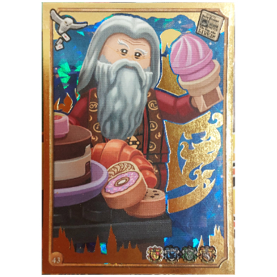 Visuel indicatif Rebrickable de Carte à collectionner, Harry Potter, Carte d'or - Albus Dumbledore (Trading Card, Harry Potter, Gold Card - Albus Dumbledore)