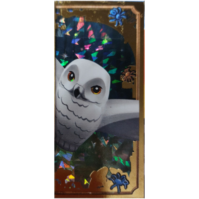 Visuel indicatif Rebrickable de Carte à collectionner, Harry Potter, Carte d'or - Hedwig (Trading Card, Harry Potter, Gold Card - Hedwig)