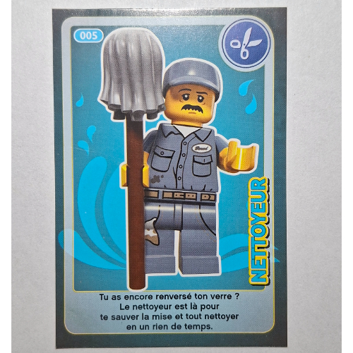 Visuel indicatif Rebrickable de Carte à collectionner pour coffret TRADINGCARD-12, motif imprimé #005 (Trading Card for Set TRADINGCARD-12, #005 Print)