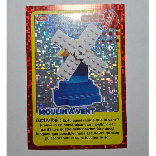Visuel indicatif Rebrickable de Carte à collectionner pour coffret TRADINGCARD-12, #009 motif imprimé (Fil) (Trading Card for Set TRADINGCARD-12, #009 Print (Foil))
