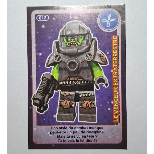 Visuel indicatif Rebrickable de Carte à collectionner pour coffret TRADINGCARD-12, #012 motif imprimé (Trading Card for Set TRADINGCARD-12, #012 Print)