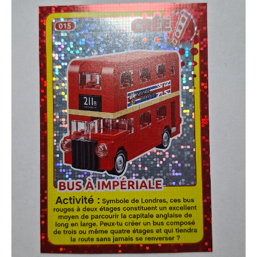 Visuel indicatif Rebrickable de Carte à collectionner pour jeu de cartes à collectionner 12, 015 ) imprimé (feuille) (Trading Card for Set TRADINGCARD-12, #015 Print (Foil))