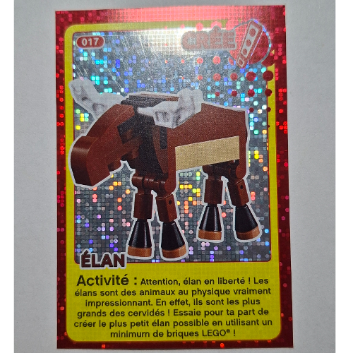 Visuel indicatif Rebrickable de Carte à collectionner pour jeu de cartes à collectionner 12, 017 ) imprimé (feuille) (Trading Card for Set TRADINGCARD-12, #017 Print (Foil))