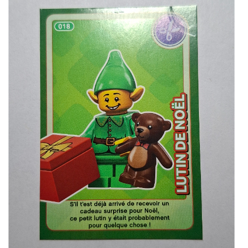 Visuel indicatif Rebrickable de Carte à collectionner pour coffret TRADINGCARD-12, motif imprimé #018 (Trading Card for Set TRADINGCARD-12, #018 Print)