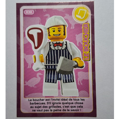 Visuel indicatif Rebrickable de Carte à collectionner pour jeu de cartes à collectionner 12, modèle imprimé 030 # (Trading Card for Set TRADINGCARD-12, #030 Print)