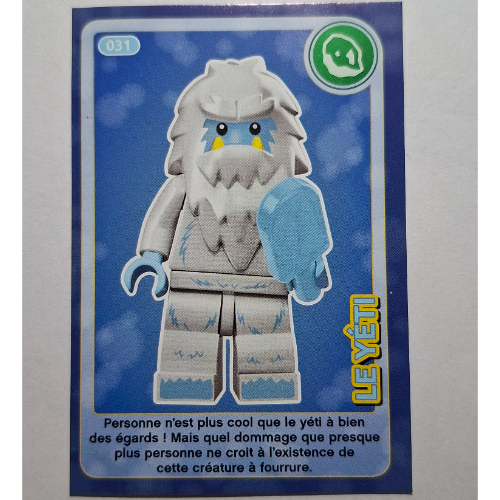Visuel indicatif Rebrickable de Carte à collectionner pour coffret TRADINGCARD-12, motif imprimé #031 (Trading Card for Set TRADINGCARD-12, #031 Print)
