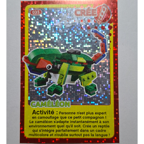 Visuel indicatif Rebrickable de Carte à collectionner pour jeu de cartes à collectionner 12, 035 ) imprimé (feuille) (Trading Card for Set TRADINGCARD-12, #035 Print (Foil))