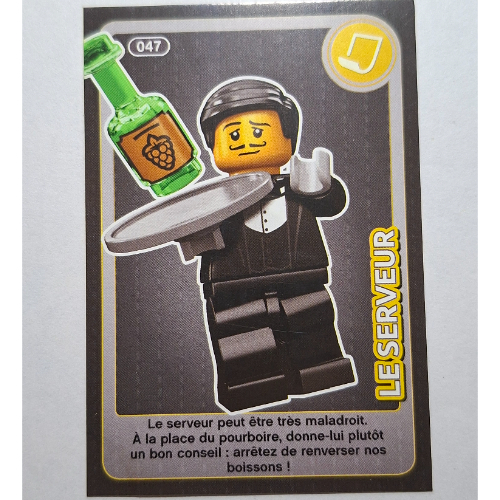 Visuel indicatif Rebrickable de Carte à collectionner pour coffret TRADINGCARD-12, motif imprimé 047# (Trading Card for Set TRADINGCARD-12, #047 Print)